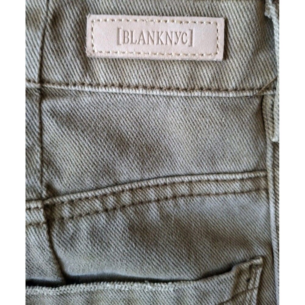 BLANK NYC High Rise Barrel Leg Jeans Size 27 The Bowery Distressed Denim Pants - Picture 5 of 9